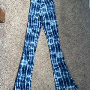 Tye dye flair skinny cotton pants